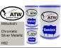 Preview: Mitsubishi, Chromatic Silver Metallic, H82: 500ml Lackdose + 500ml Klarlack + 250ml Härter - Set, von ATW Autoteile West.